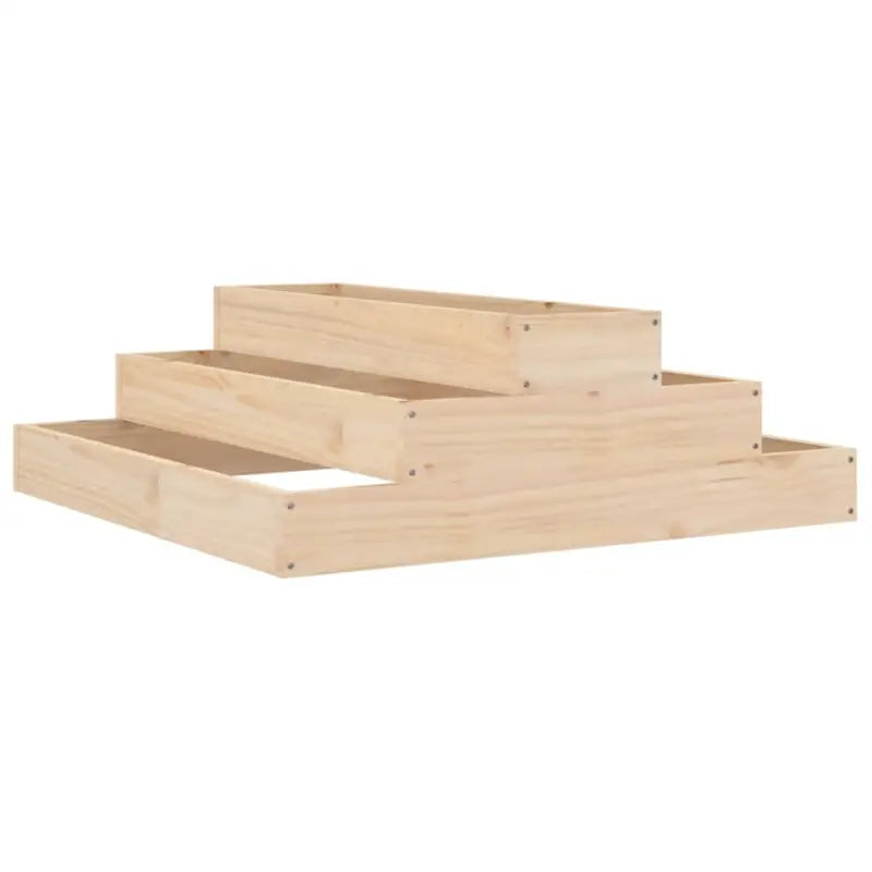 Houten plantenbak met trapsgewijs ontwerp van massief grenenhout - Bloempotten & plantenbakken