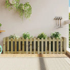 Houten plantenbak van geïmpregneerd grenenhout voor tuin en interieur - Naturel geïmpregneerd / 200 x 50 x 50 cm / 1