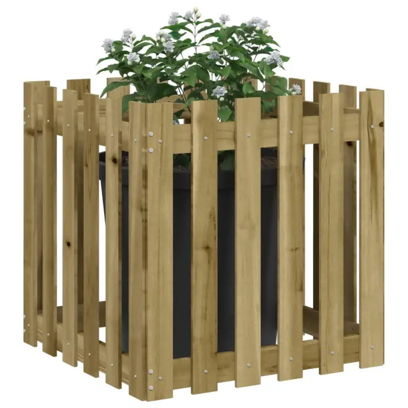 Houten plantenbak van geïmpregneerd grenenhout voor tuin en interieur - Bloempotten & plantenbakken