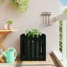 Houten plantenbak van geïmpregneerd grenenhout voor tuin en interieur - Zwart grenenhout / 60 x 60 x 60 cm / 1
