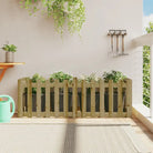 Houten plantenbak van geïmpregneerd grenenhout voor tuin en interieur - Naturel geïmpregneerd / 150 x 50 x 50 cm / 1