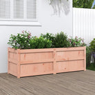 Houten plantenbak van geïmpregneerd grenenhout voor tuin en terras - Natuurlijk douglashout / 1 - Bloempotten &