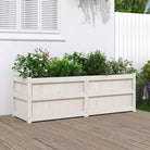 Houten plantenbak van geïmpregneerd grenenhout voor tuin en terras - Wit grenenhout / 1 - Bloempotten & plantenbakken