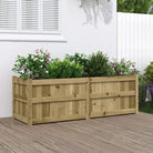 Houten plantenbak van geïmpregneerd grenenhout voor tuin en terras - Bloempotten & plantenbakken