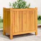 Houten plantenbak van massief acaciahout met nonwoven zak voor tuinieren - 54 x 31 x 50 cm / 1 - Bloempotten &