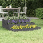 Houten plantenbak van massief grenenhout met trapsgewijs ontwerp - Grijs grenenhout / 78 x 78 x 27 cm / 1 - Bloempotten