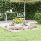 Houten plantenbak van massief grenenhout voor bloemen en planten - Wit grenenhout / 112 x 112 x 27 cm / 1 - Bloempotten