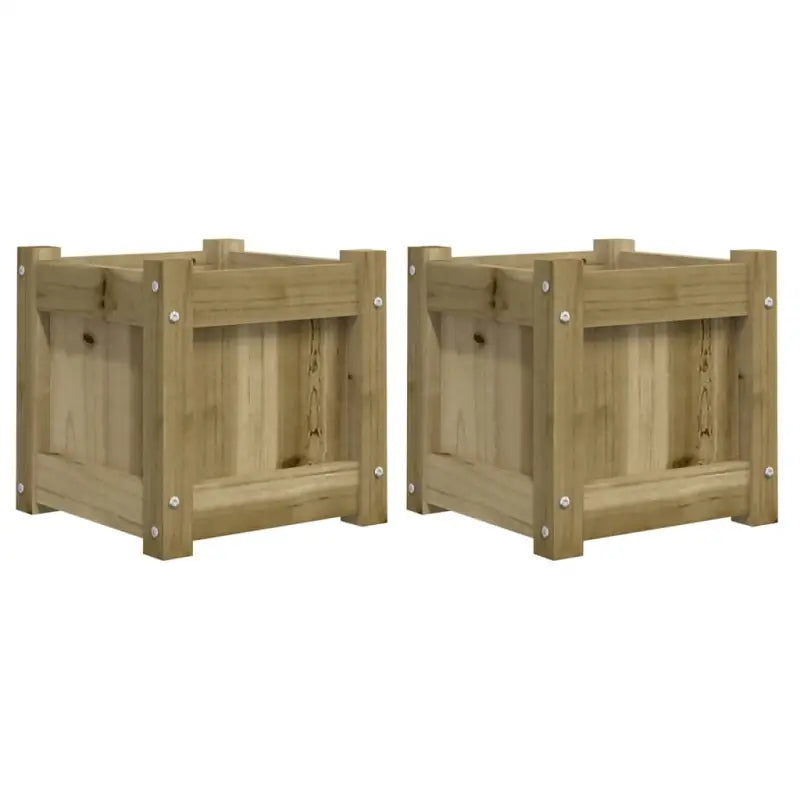 Houten plantenbakken van geïmpregneerd grenenhout voor tuin en balkon - Bloempotten & plantenbakken
