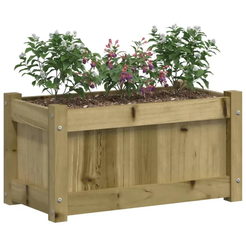 Houten plantenbakken van geïmpregneerd grenenhout voor tuin en balkon - Bloempotten & plantenbakken