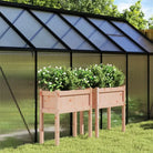 Houten plantenbakken van massief grenenhout voor tuin en terras - Natuurlijk douglashout / 2 - Bloempotten &