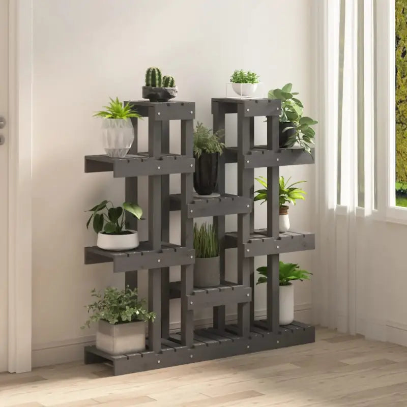 Houten plantenstandaard in massief grenenhout voor een natuurlijke uitstraling - Plantenstandaarden
