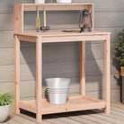 Houten Plantenstandaard van massief grenenhout voor binnen en buiten - Natuurlijk douglashout / 82,5 x 50 x 109,5 cm