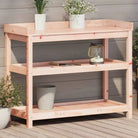 Houten Plantenstandaard van massief grenenhout voor binnen en buiten - Natuurlijk douglashout / 108 x 45 x 86,5 cm / 1