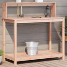 Houten Plantenstandaard van massief grenenhout voor binnen en buiten - Natuurlijk douglashout / 108 x 50 x 109,5 cm / 1