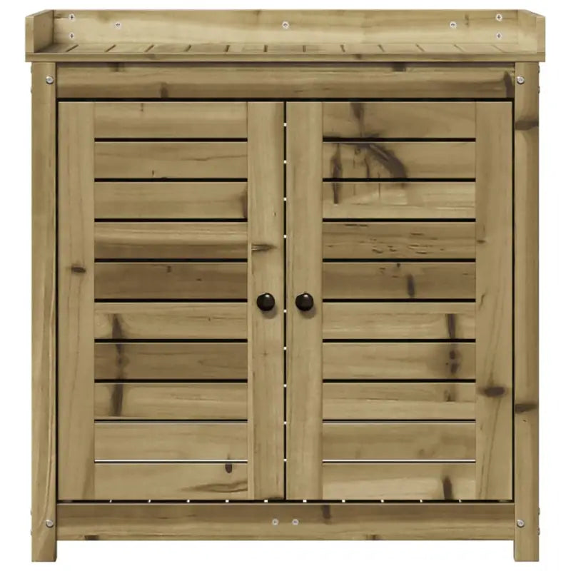 Houten plantenstandaard van massief grenenhout voor binnen en tuin - Plantenstandaarden