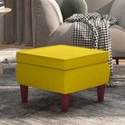 Houten poten kruk met zacht zitcomfort voor in elk huis - Geel / 1 - Klapstoelen & krukken