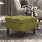 Houten poten kruk met zacht zitcomfort voor in elk huis - Lichtgroen / 1 - Klapstoelen & krukken