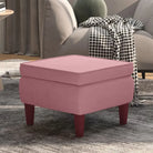 Houten poten kruk met zacht zitcomfort voor in elk huis - Roze / 1 - Klapstoelen & krukken