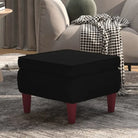 Houten poten kruk met zacht zitcomfort voor in elk huis - Zwart / 1 - Klapstoelen & krukken