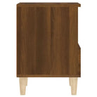 Houten Poten Nachtkastje met Elegant en Duurzaam Design - Nachtkastjes