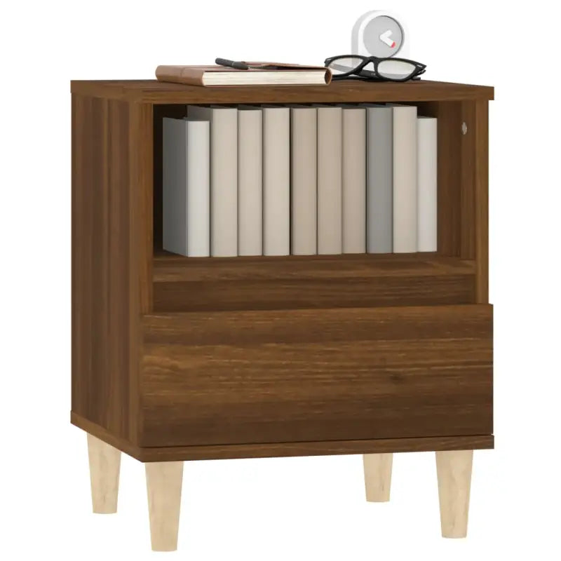 Houten Poten Nachtkastje met Elegant en Duurzaam Design - Nachtkastjes