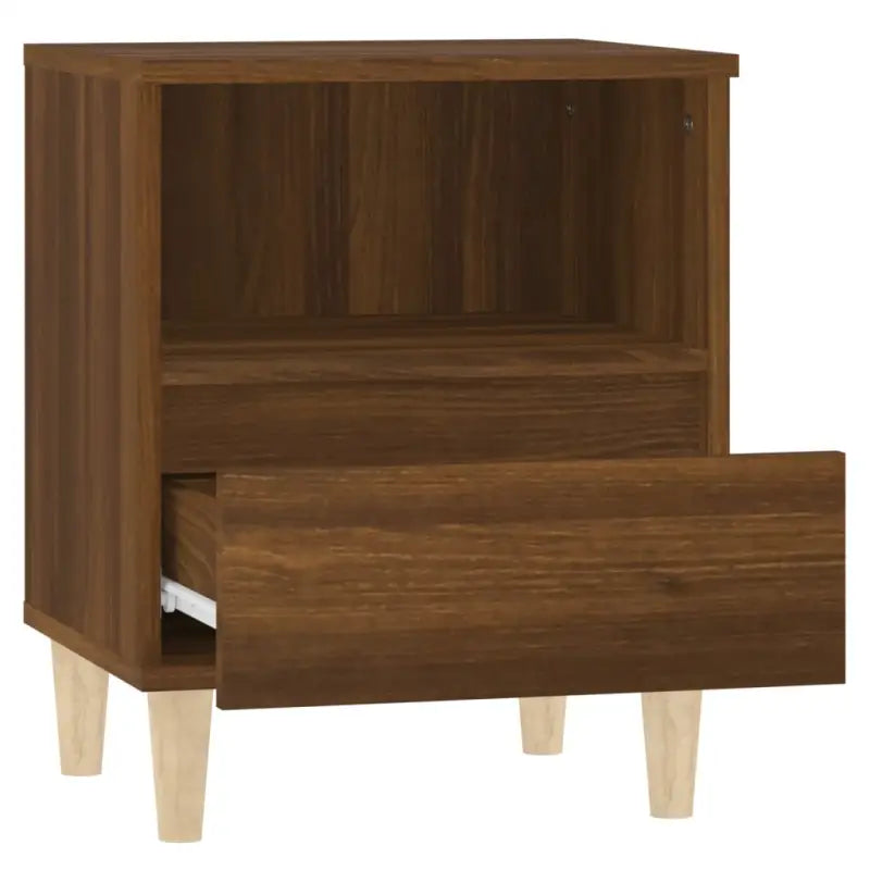 Houten Poten Nachtkastje met Elegant en Duurzaam Design - Nachtkastjes