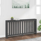 Houten radiatorombouw van massief grenenhout voor extra stijl en functionaliteit - Grijs / 169 x 19 x 84 cm / 1
