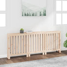 Houten radiatorombouw van massief grenenhout voor extra stijl en functionaliteit - Naturel / 210 x 21 x 85 cm / 1