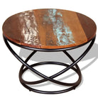 Houten salontafel in antieke stijl met massief gerecycled hout - Salontafels
