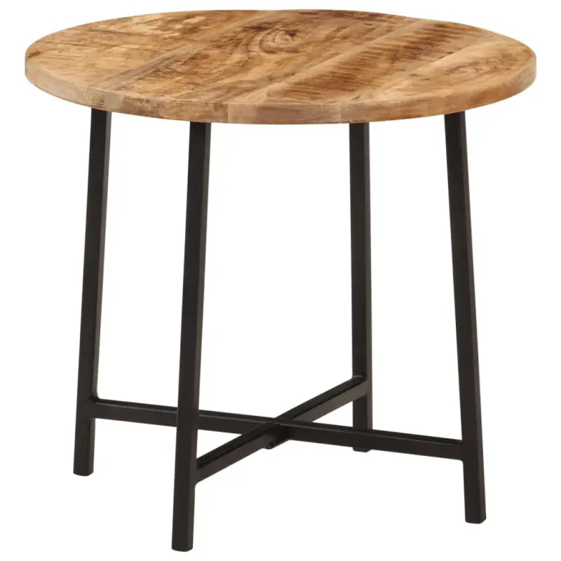 Houten salontafel met massief mangohout en ijzeren poten - Salontafels
