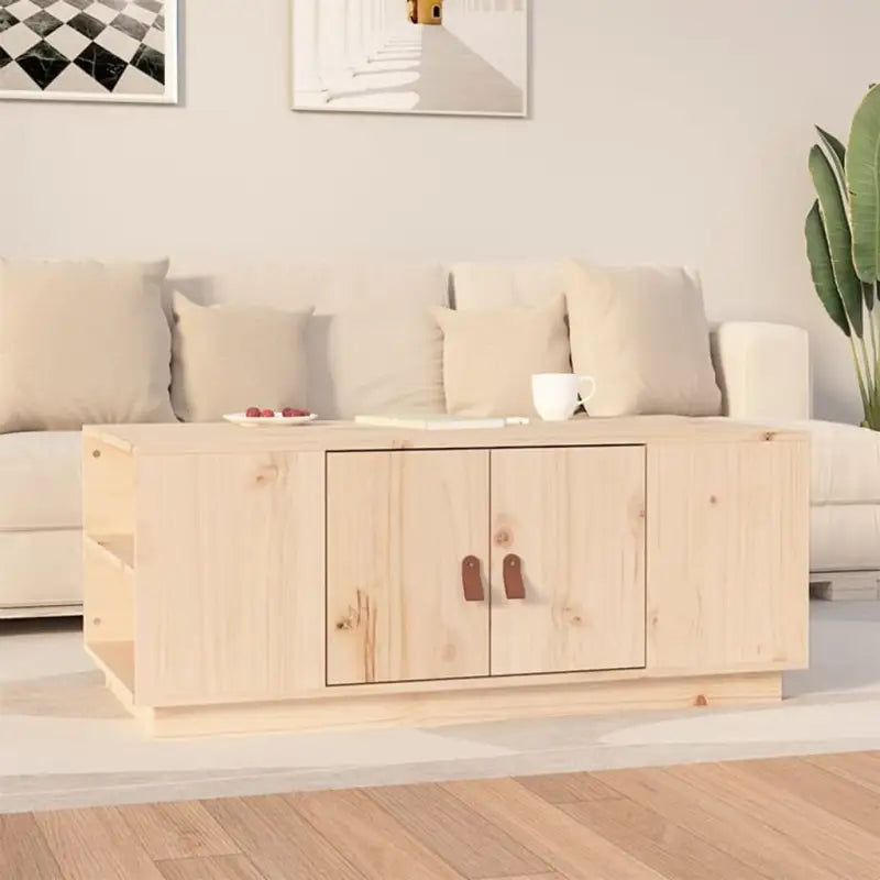 Houten salontafel van massief grenenhout voor een verfijnde uitstraling - Naturel / 1 - Salontafels
