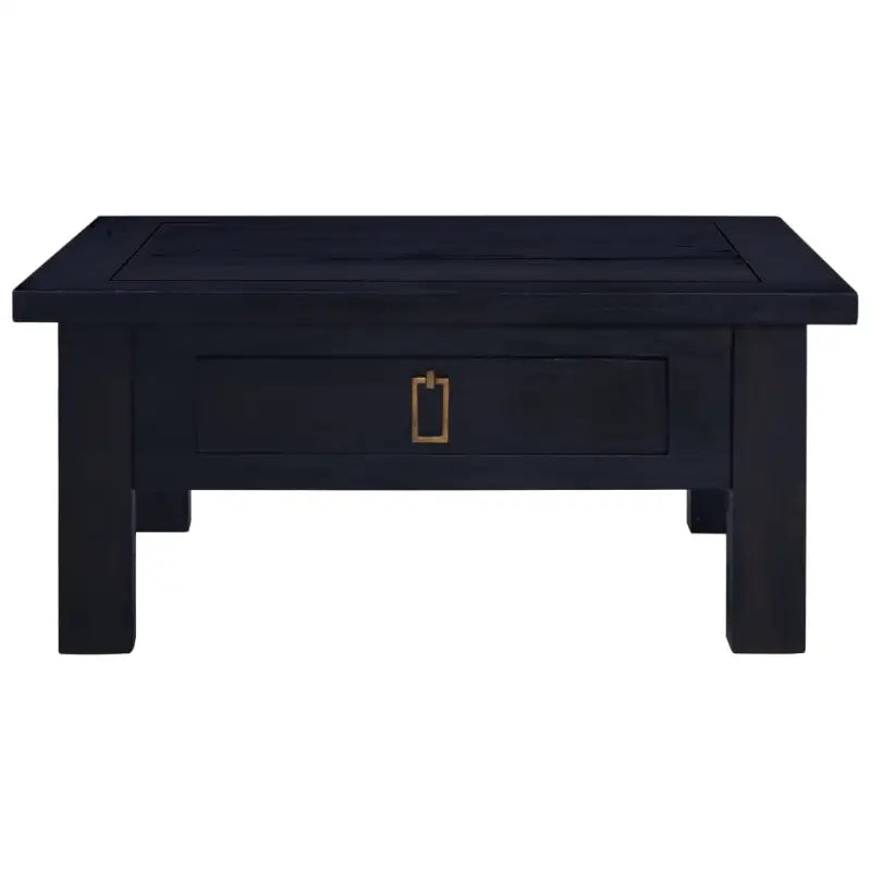 Houten salontafel van massief mahoniehout voor in de woonkamer - Zwart / 68 x 68 x 30 cm / 1 - Salontafels