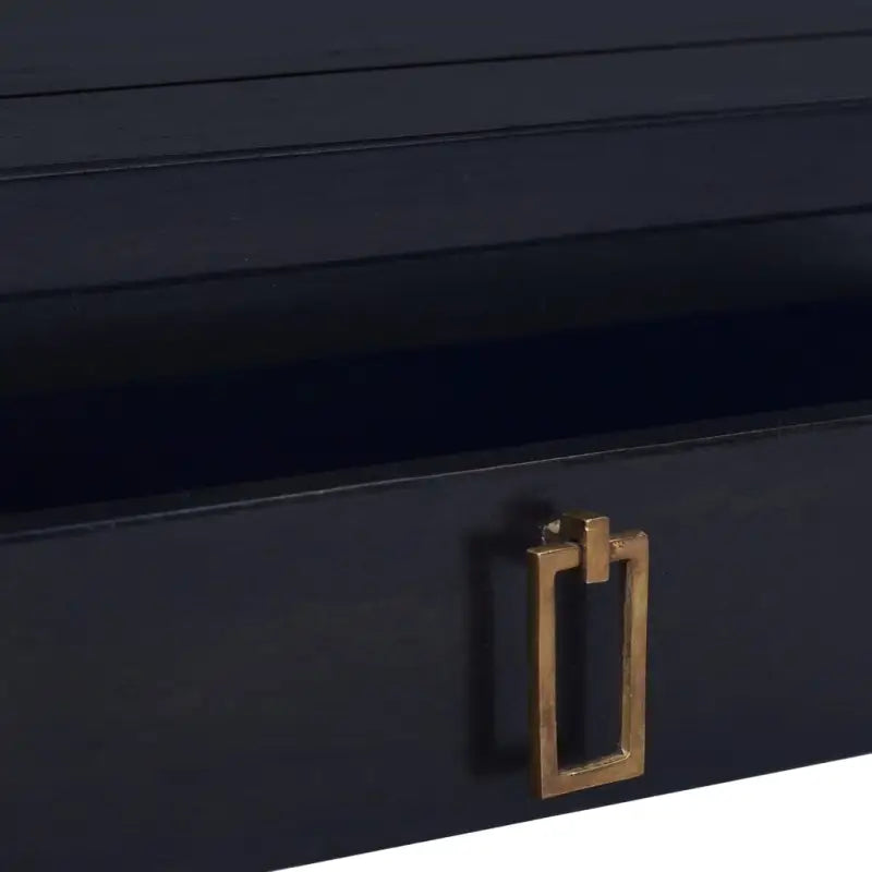 Houten salontafel van massief mahoniehout voor in de woonkamer - Zwart / 68 x 68 x 30 cm / 1 - Salontafels