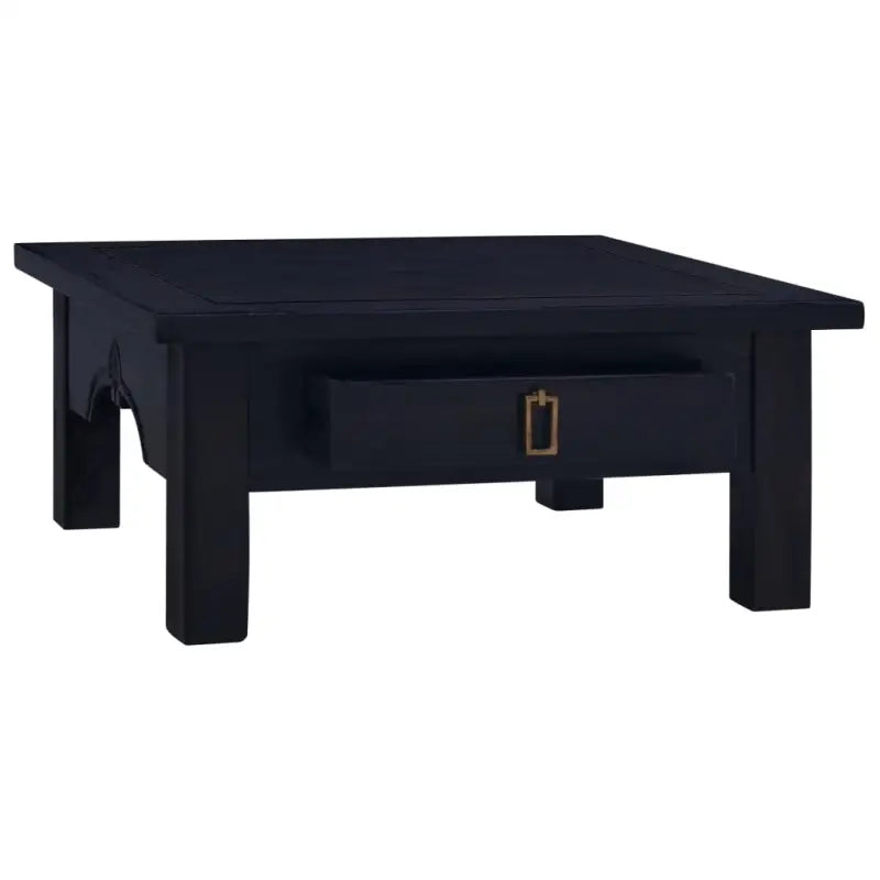 Houten salontafel van massief mahoniehout voor in de woonkamer - Zwart / 68 x 68 x 30 cm / 1 - Salontafels