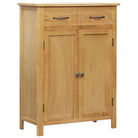 Houten schoenenkast van massief eikenhout voor organisatie en opbergwinst - Bruin / 1 - Schoenenrekken