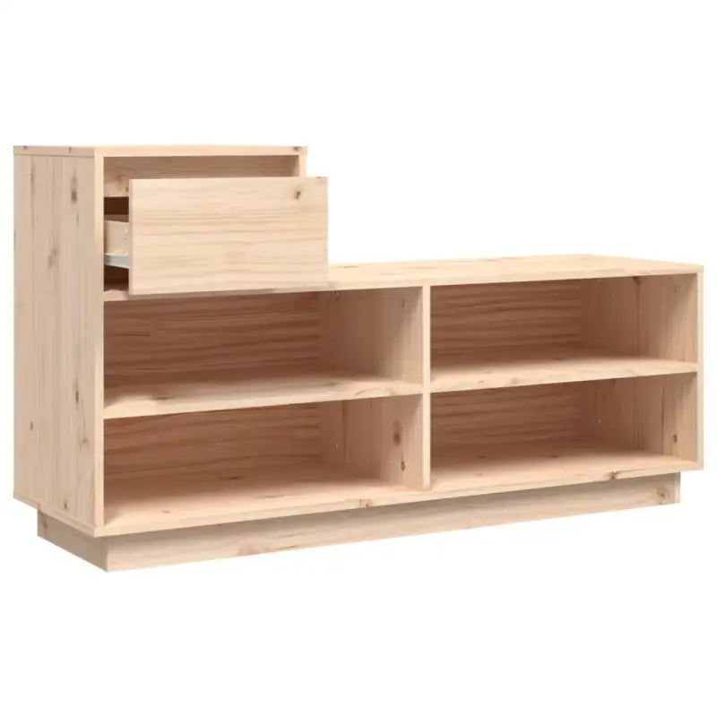 Houten schoenenkast van massief grenenhout voor effectieve opbergruimte - Naturel / 1 - Schoenenrekken