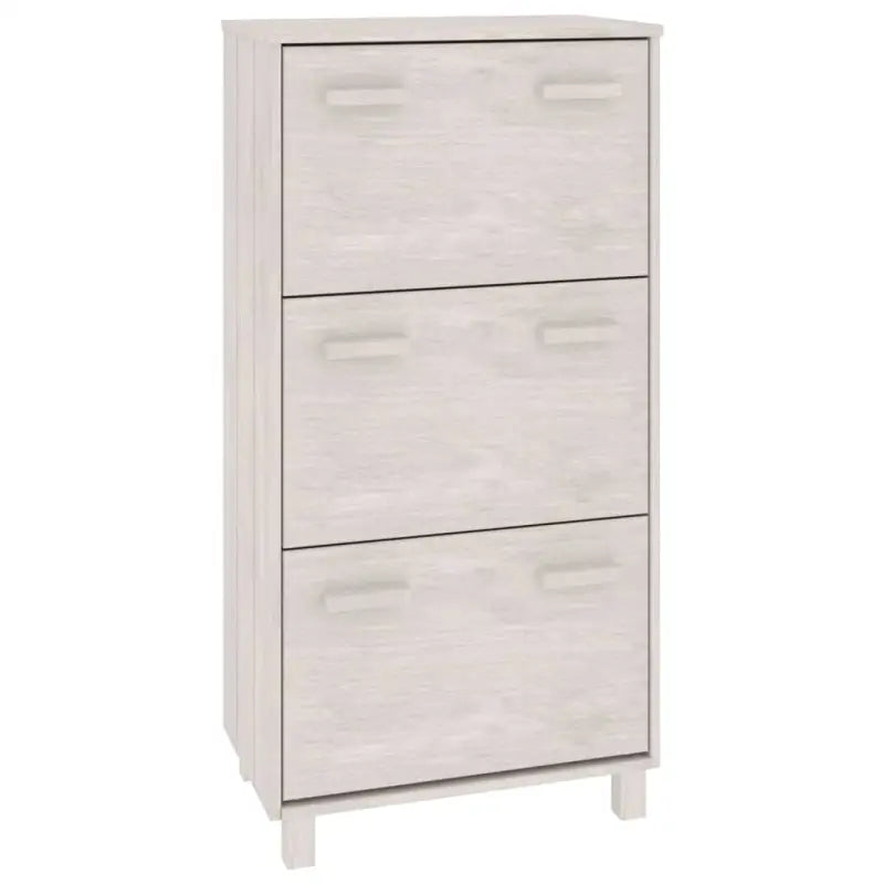 Houten schoenenkast van massief grenenhout voor elk interieur - Wit / 1 - Schoenenrekken