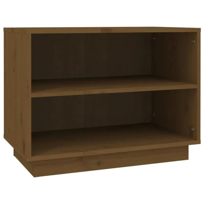 Houten schoenenkast van massief grenenhout voor stijlvolle opbergruimte - Honingbruin / 1 - Schoenenrekken
