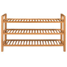 Houten schoenenrek van massief eikenhout met rustieke stijl - 1 / 60 cm / 100 cm - Schoenenrekken