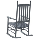 Houten schommelstoelen met gebogen zitting van massief populierenhout - Schommelstoelen