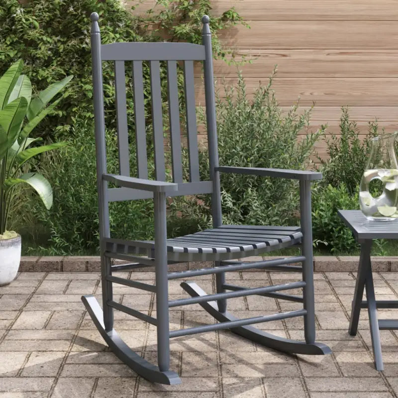 Houten schommelstoelen met gebogen zitting van massief populierenhout - Schommelstoelen