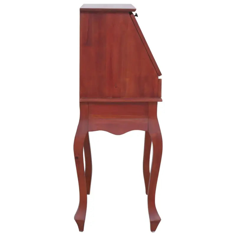 Houten secretaire in vintage stijl met massief mahoniehout en open vakken - Bureaus
