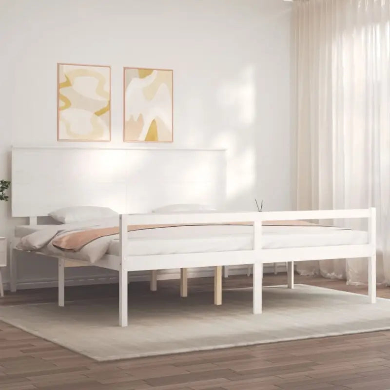Houten seniorenbed met massief grenenhout voor een goede nachtrust - Bedden & bedframes