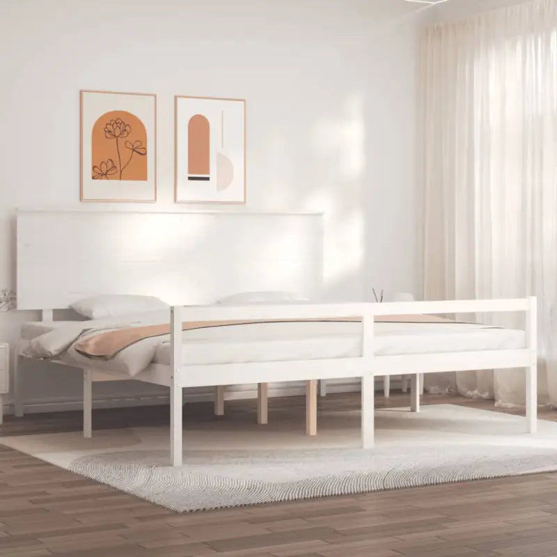 Houten seniorenbed met massief grenenhout voor een goede nachtrust - Bedden & bedframes