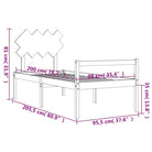 Houten seniorenbed van massief grenenhout voor comfortabele nachtrust - Bedden & bedframes