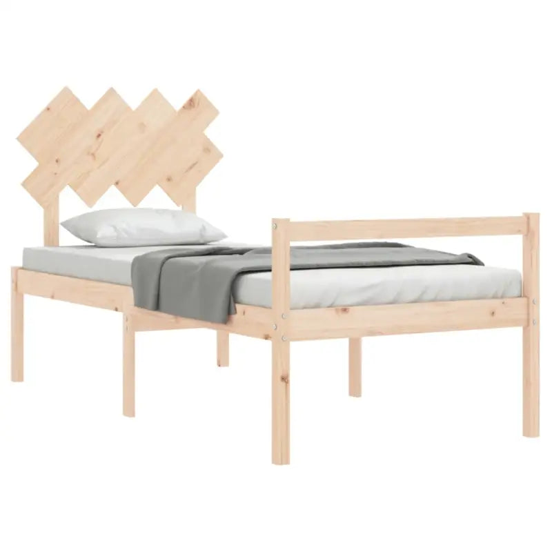 Houten seniorenbed van massief grenenhout voor comfortabele nachtrust - Bedden & bedframes