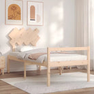 Houten seniorenbed van massief grenenhout voor comfortabele nachtrust - Naturel / 90 x 200 cm - Bedden & bedframes