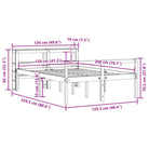 Houten seniorenbed van massief grenenhout voor een goede nachtrust - Bedden & bedframes