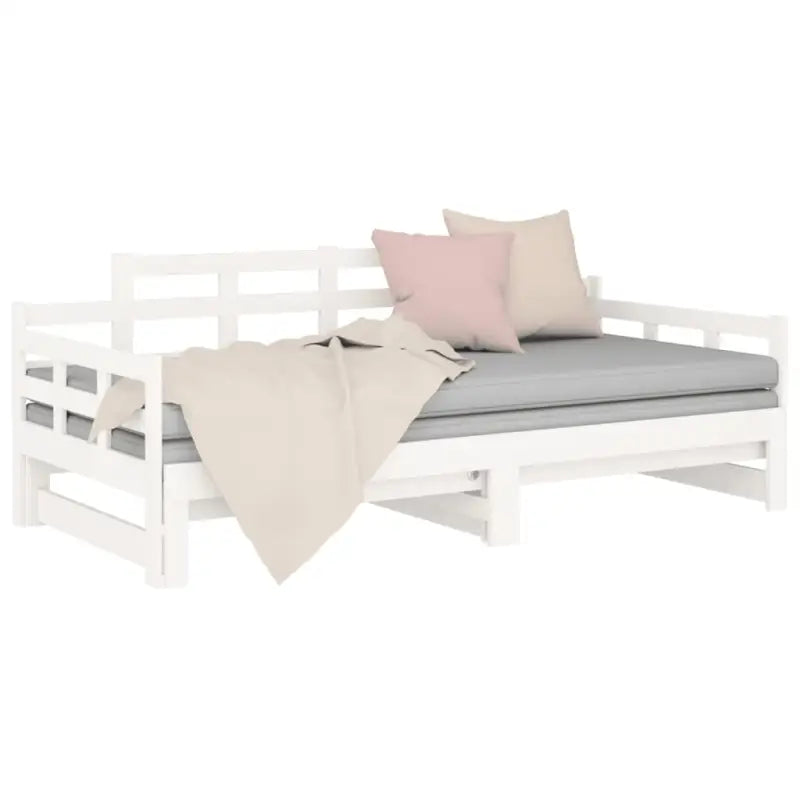 Houten slaapbank met massief grenenhout en handige totale afmetingen - Bedden & bedframes