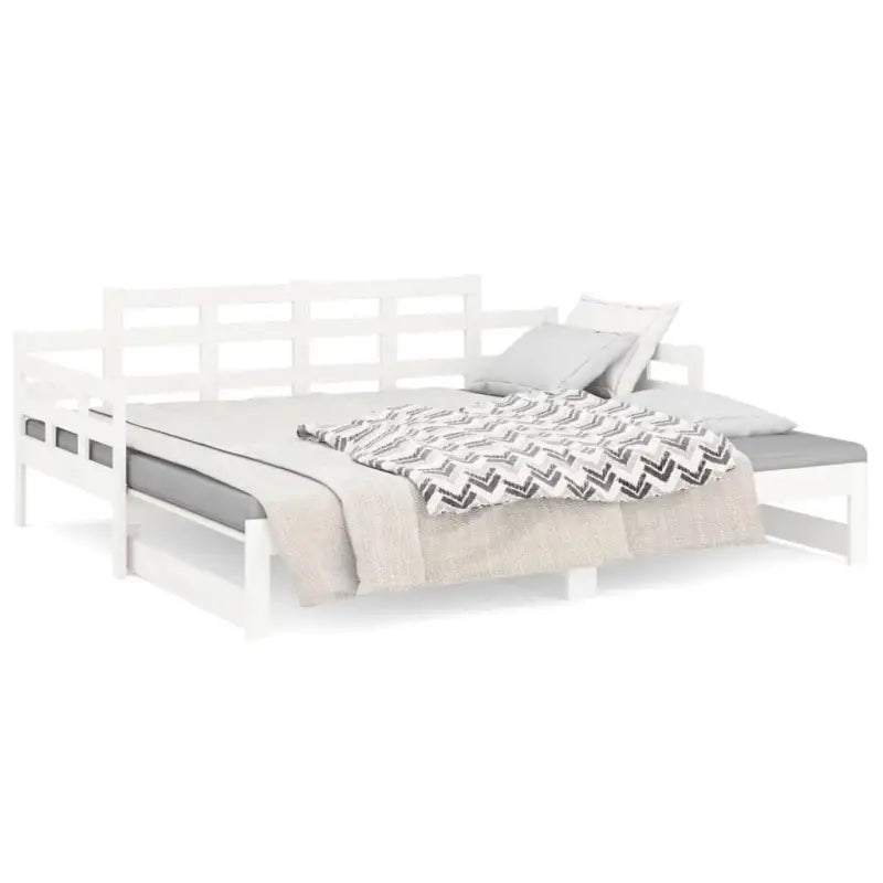 Houten slaapbank met massief grenenhout en handige totale afmetingen - Bedden & bedframes
